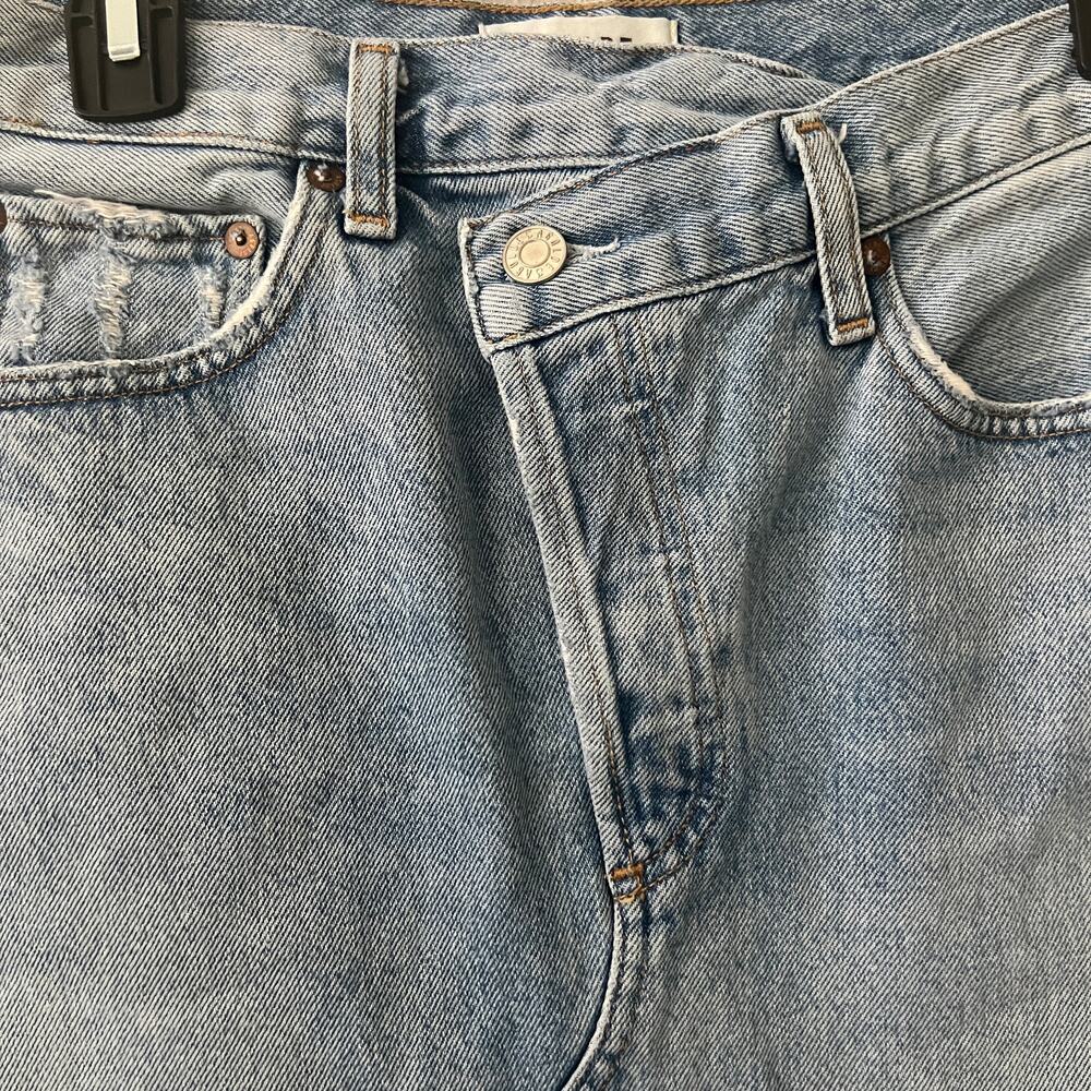 Agolde Criss Cross Denim Mini Skirt Size 25 - Picture 6 of 16